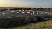 V místě křížení D55 se silnicí III/4353 Grygov – Velký Týnec vznikne mimoúrovňová křižovatka Velký Týnec. Řidiči již provizorním rondelem neprojedou ve směru Grygov - Velký Týnec, uzavírka je stanovena do konce července 2024.
