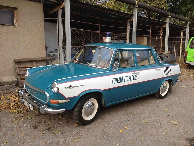 Škoda 1000 MB po dokončení renovace v podobě věrné repliky služebního vozu Veřejné bezpečnosti.