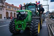 Demonstrace zemědělců před ministerstvem zemědělství a blokáda pražské magistrály.