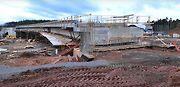 Stavba dálnice D6 u Hořoviček.