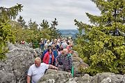 V Bludných skalách se vyskytují skalní věže, brány, tunely nebo skalní hřiby.