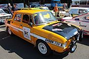 Upravená Škoda 100 pro rallye závody posádky Malík - Malíková.