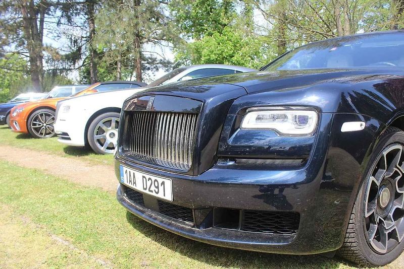 Luxusní vozy se v sobotu 4. května sjely na zámek do Lnář. Převládala auta značky Rolls-Royce.