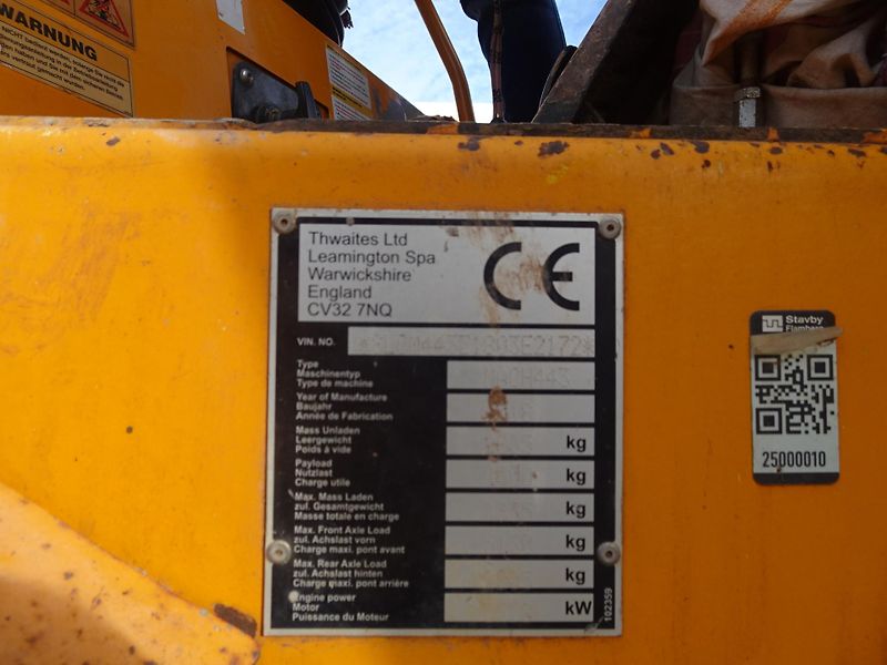 Thwaites (2018) minidumper MACH443 - fotka 12 z 13