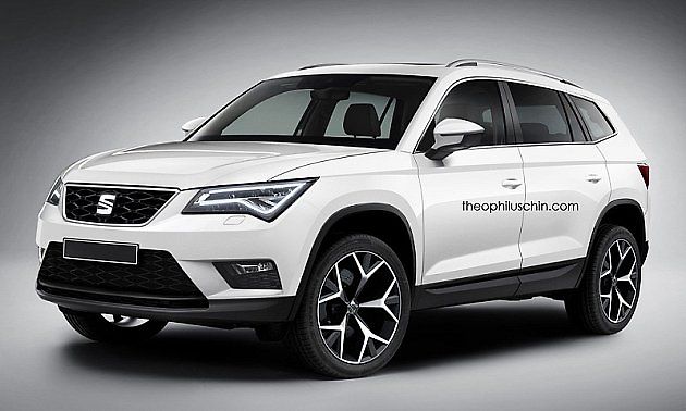 Škoda Kodiaq převlečená za Seat.