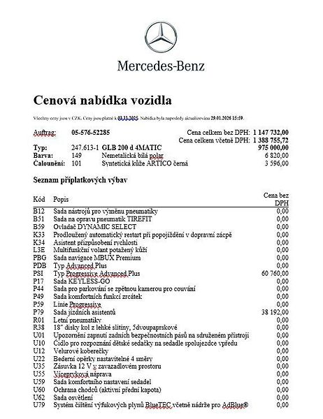 Mercedes-Benz GLB (2025) 200 d 4MATIC - fotka 23 z 25