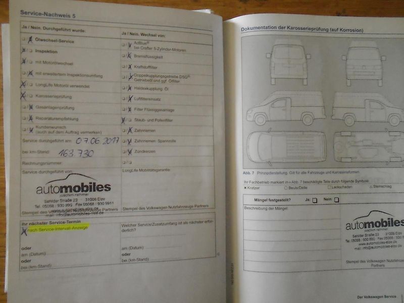 Volkswagen Transporter 2.0 TDI LONG servisní historie - fotka 37 z 44