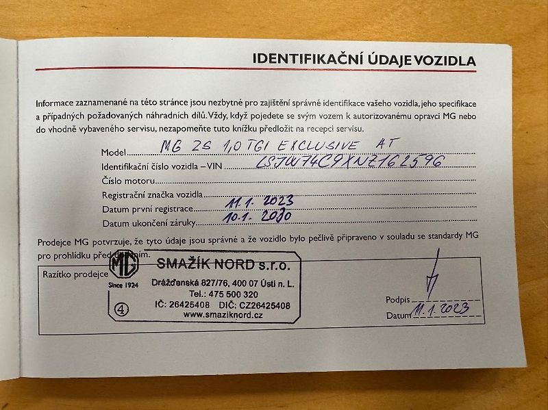 MG ZS (2023) 1,0 TGI (111k) 6AT Exclusive - fotka 40 z 42