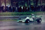 Pescarolo při závodě šampionů 1974 s monopstem BRM F1.