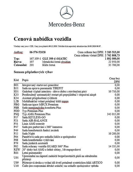 Mercedes-Benz GLE (2026) 300 d 4MATIC - fotka 23 z 25