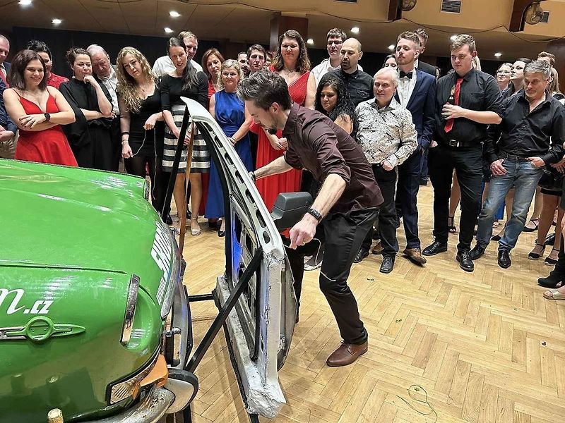 Rally ples Škodateamu v Klatovech.