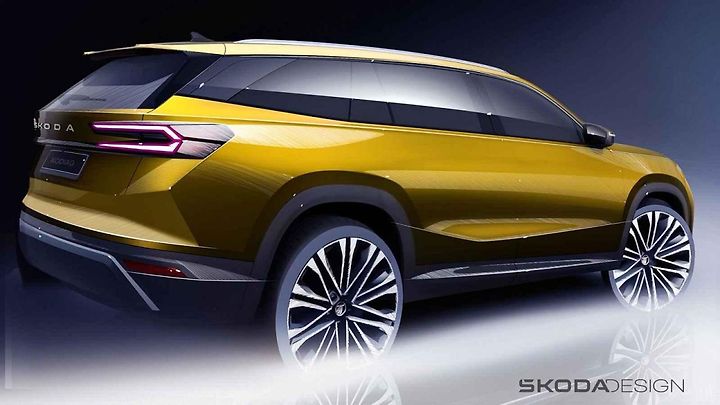 Skica Škody Kodiaq druhé generace