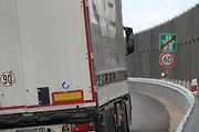 Dokončování dálničního úseku D55 u Bzence v závěru května 2025.