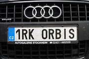 Registrační značka na přání. Ilustrační snímek
