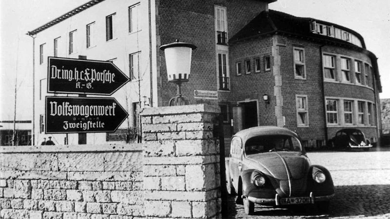 Původní část areálu firmy Porsche ve Stuttgartu