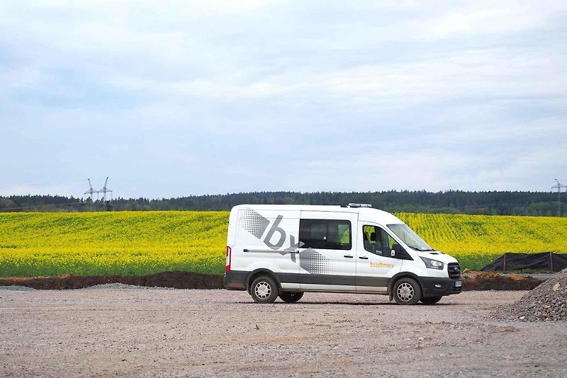 Snímky z výstavby dálnice D35 Džbánov - Litomyšl, duben 2025