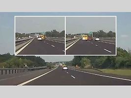 Tahle kritická situace ukazuje, jak užitečná jsou zpětná zrcátka. A jak důležité je také je používat.