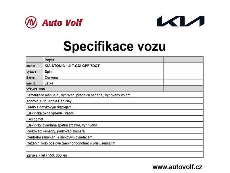 Kia Stonic Spin 1,0 T-GDi GPF 7DCT 74kW/1 - fotka 2 z 11