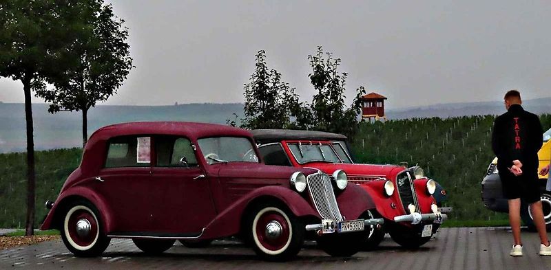 Pálavský Oldtimer přilákal na Břeclavsko desítky elegantnch veteránů.
