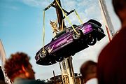 Finále Race The Streets, mezinárodního šampionátu v driftech v Dolní oblasti Vítkovic. 9. srpna 2025 v Ostravě.