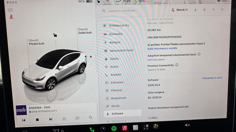 Tesla Model Y (2023) LR AWD Záruka SoH 93,2% - fotka 27 z 33