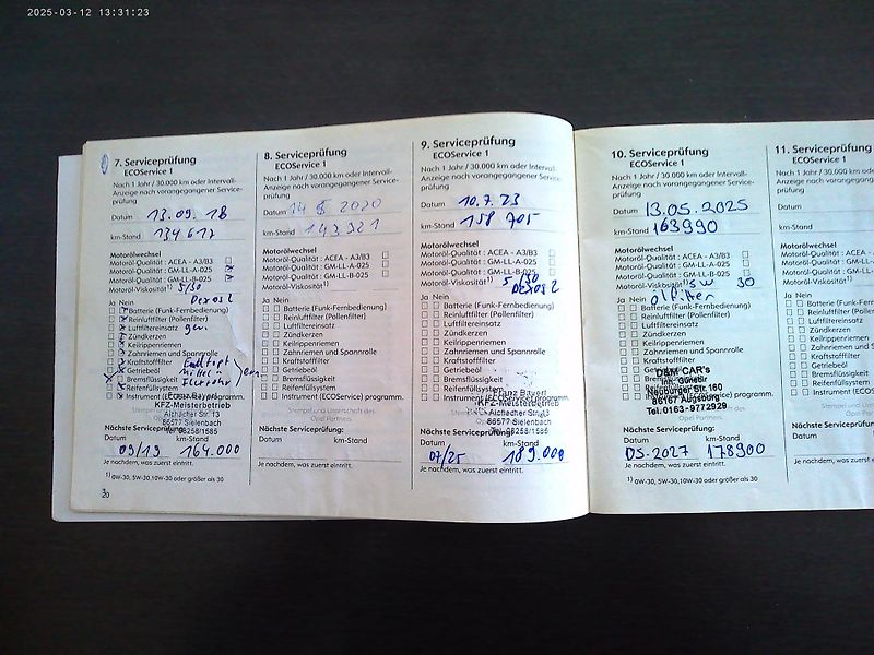 Opel Meriva 1.8i, kompletní serviska - fotka 23 z 24
