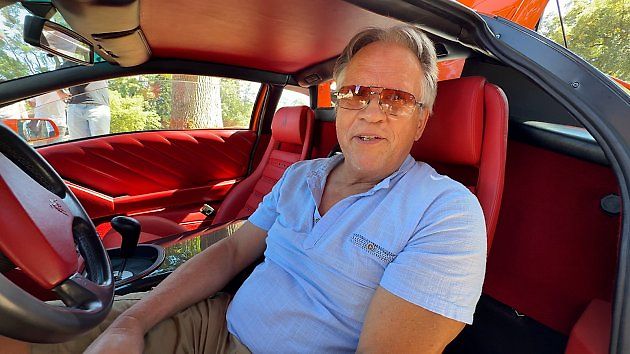 Tři roky práce. Petr Borovec z Aše si Lamborghini Diablo postavil po svém., zdroj: Deník/Antonín Hříbal