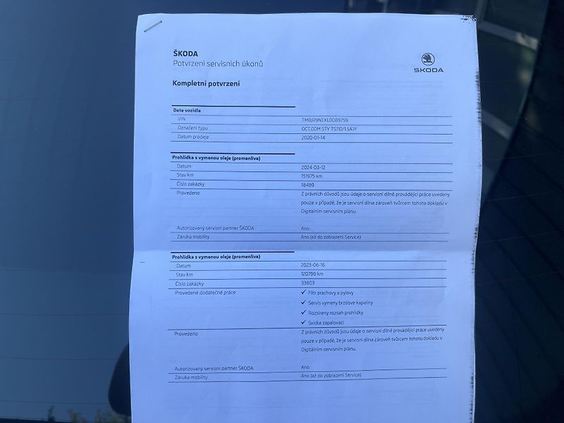 Škoda Octavia 1,5 TSi DSG/Style/servis/pneu - fotka 38 z 41