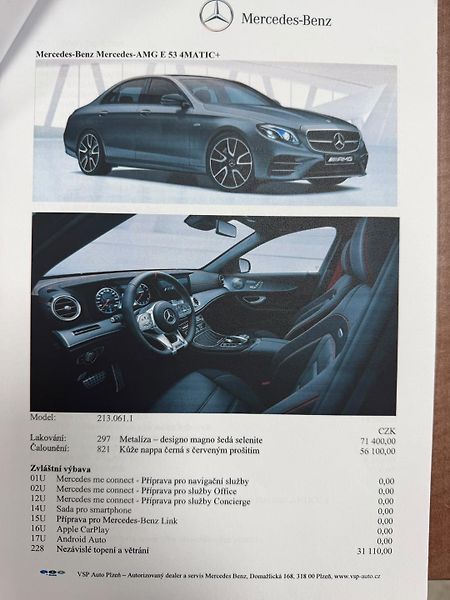Mercedes-Benz Třídy E E 53 AMG 4matic 320kW - fotka 22 z 22