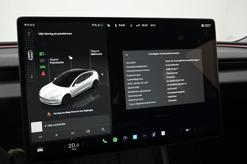 Tesla Model 3 Long Range AWD Highland - fotka 12 z 22