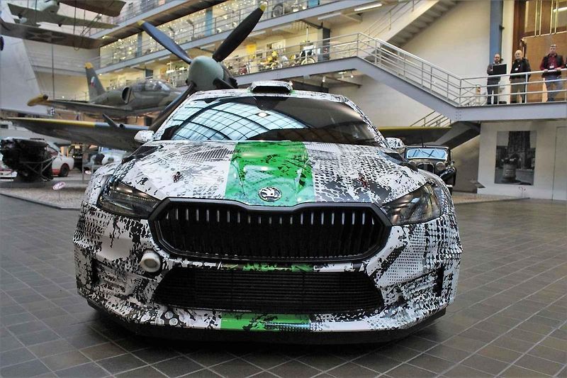 Z předání vozu Škoda Fabia RS Rally2 do sbírky Národního technické muzea v Praze.