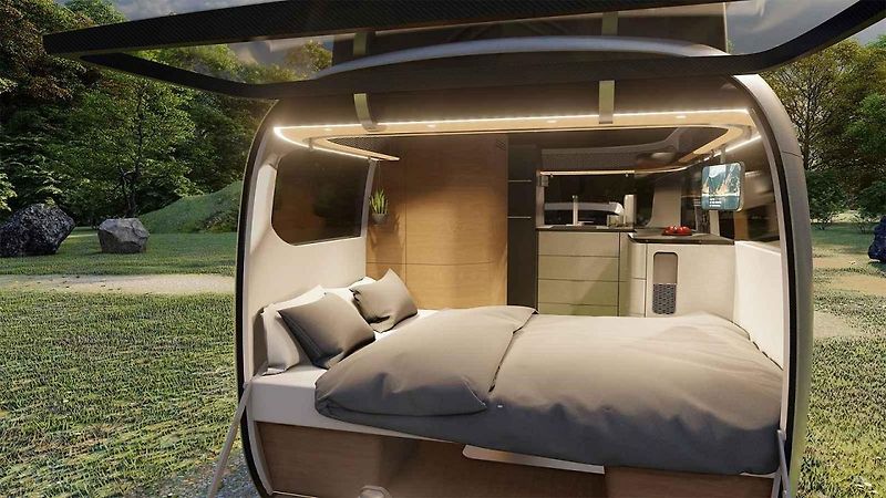 Koncept obytného přívěsu Travel Trailer od firmy Airstream vznikl ve spolupráci s renomovaným designérským studiem F. A. Porsche.
