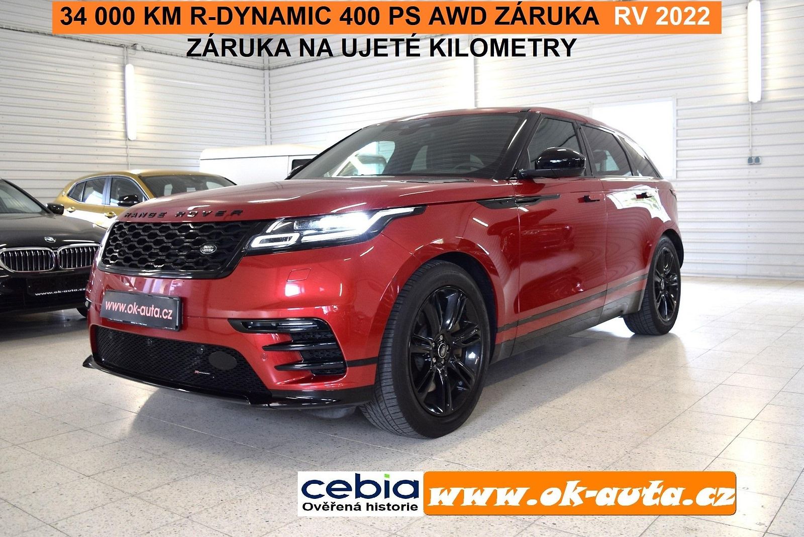 Land Rover Range Rover Velar 3.0L R-DYNAMIC 294 kW ZÁRUKA 
