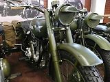 Detailní pohled na motocykl Matchless G3L,