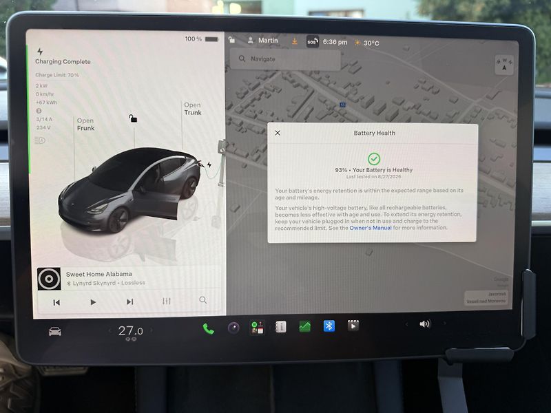 Tesla Model 3 (2022) LR, 93 %, tažné, Ryzen, Matrix - fotka 26 z 30