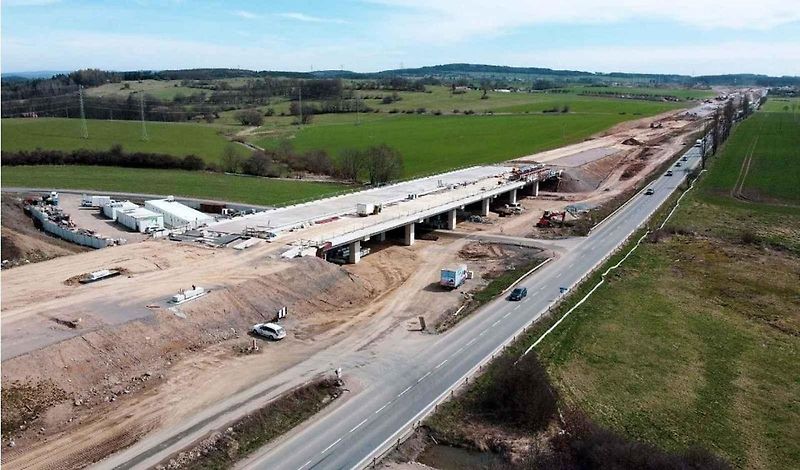 Dostavba dálnice D4 - červen 2024.