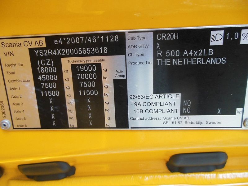 Scania R500, Retarder, Hydraulika, Ko - fotka 24 z 25