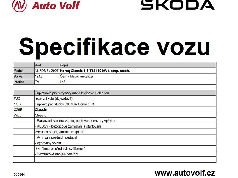 Škoda Karoq Classic 1,5TSI 110kW - fotka 2 z 2