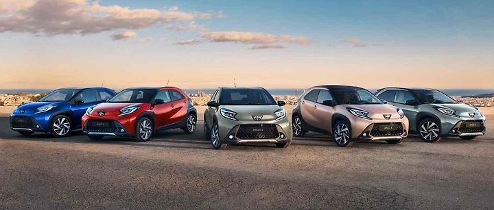 Aygo X má speciální barvy.