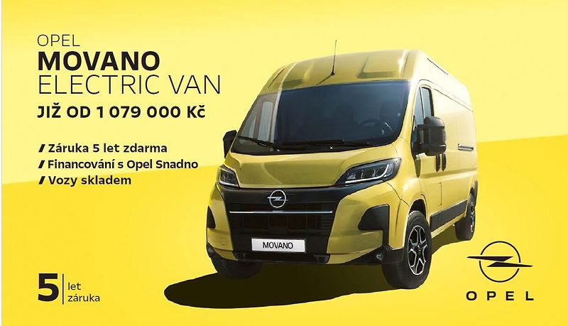 Opel Movano (2026) 3 500 ELECTRIC L4H2 200 kW - fotka 8 z 8