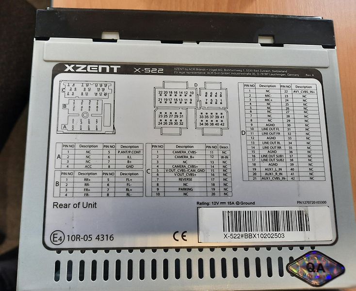 Ostatní (2024) XZENT X-522 2-DIN INFOTAINER  - fotka 4 z 5