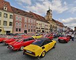 Setkání majitelů vozů Škoda 110R v Chebu.
