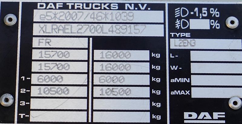 DAF LF (2019) 260 / ACC / EURO 6 / KONTENER  - fotka 11 z 43