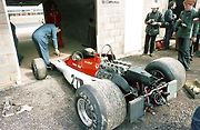 Monopost VPJ F1 při Grand Prix Velké Británie 1975, který řídil Mario Andretti.