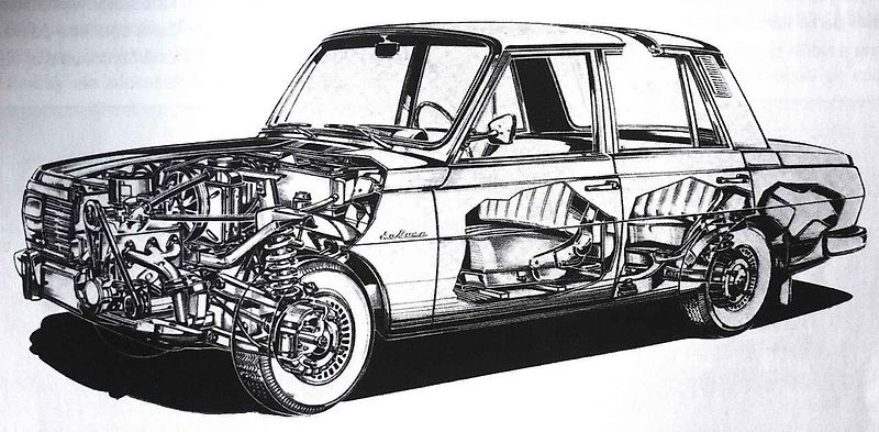 Wartburg 353 z prvního roku výroby.