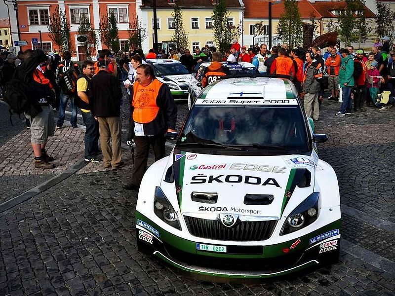 Posádka Semerád / Ceplecha na trati shakedownu Rally Bohemia 2012