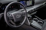 Prezentace vozidla Toyota Mirai, prvního auta na vodíkový pohon v ČR, které bude poprvé k vidění na Moravě, 19. srpna 2021 v Ostravě.