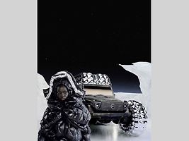 Project Mondo G spojuje ikonický Mercedes-Benz třídy G a charakteristické designové prvky módní značky s luxusním oblečením Moncler.