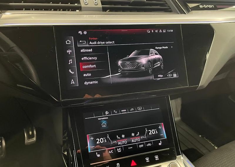 Audi Q8 e-tron 55 Q S-Line 360k Tažné SoH 94% - fotka 30 z 30