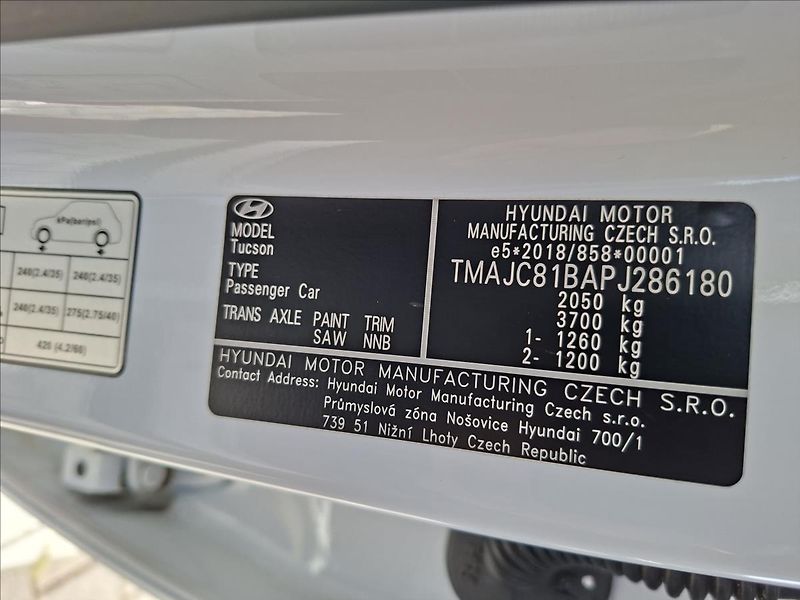 Hyundai Tucson 1,6 SMART T-GDi 4x2 MT Tažné - fotka 18 z 21